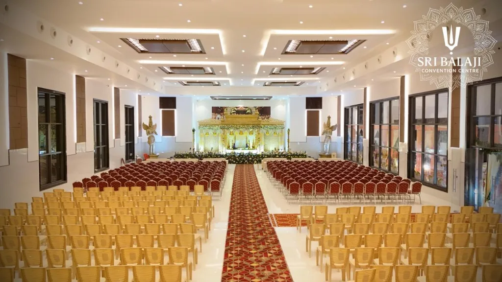 Main Central AC Seating Auditorium at Sri Balaji Convention Centre